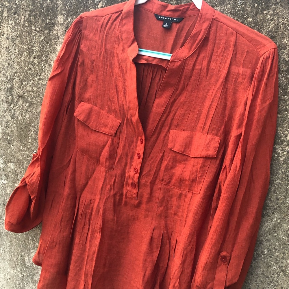 NWT Zac & Rachel Lightweight Camp Blouse - Picture 8 of 12